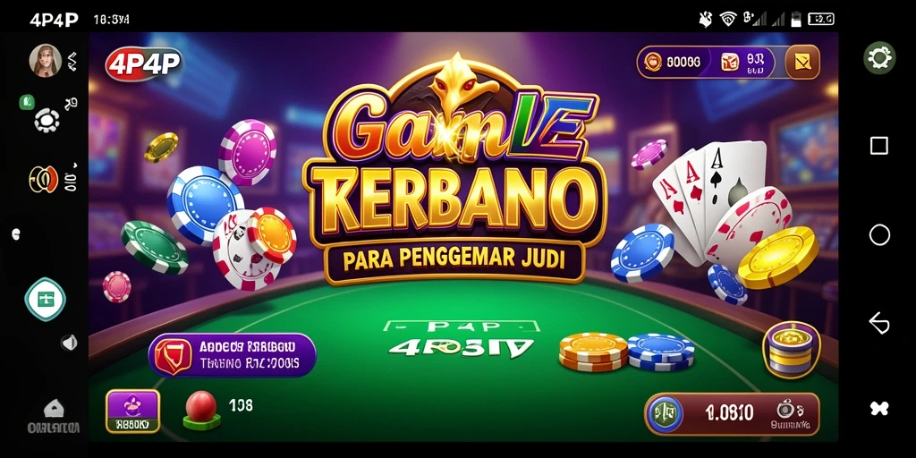 Tampilan gameplay menarik dari aplikasi kasino 4P4P.