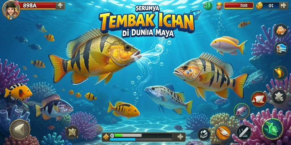 Tampak gameplay seru Tembak Ikan di 898A.