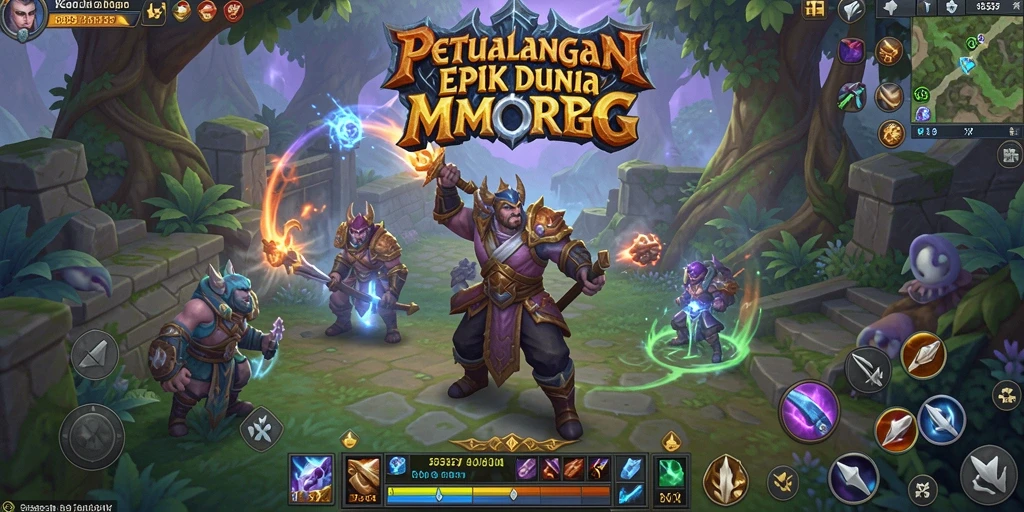 Screenshot gameplay dari game MMORPG 93337 yang epik dan menarik.