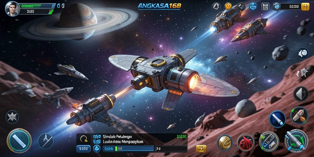 Gameplay ANGKASA168 yang mendebarkan di luar angkasa.