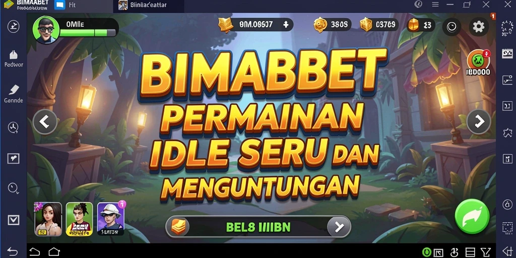 Tampilan gameplay seru dan interaktif BIMABET dengan elemen idle.