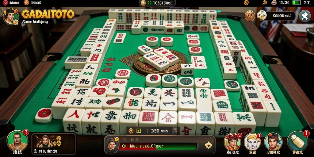 Tampilan menarik gameplay Mahjong di GADAITOTO.