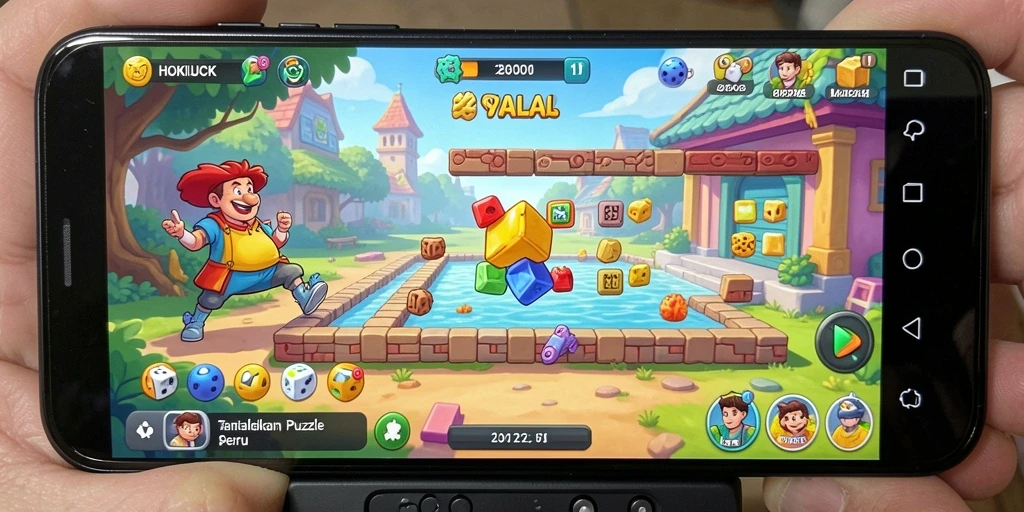 Gameplay HOKILUCK yang menantang dan mengasyikkan.
