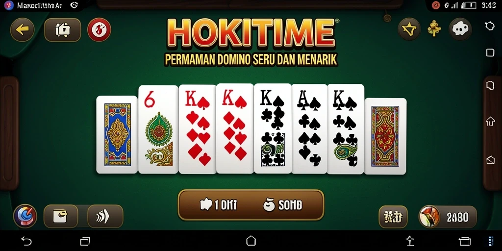 Screenshot gameplay HOKITIME menampilkan momen seru bermain Domino.