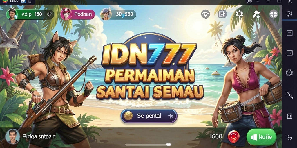 Tampilan gameplay IDN777 yang seru dan menenangkan.