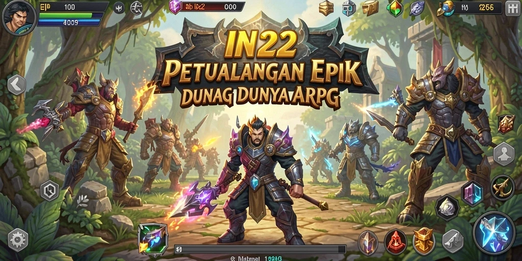 Tampilan gameplay ARPG yang menegangkan dan penuh aksi.