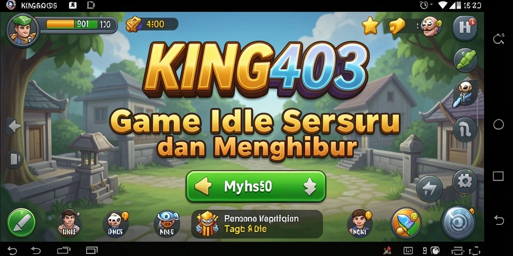 Tampilan menarik dalam gameplay KING403 yang menampilkan elemen Idle yang seru.