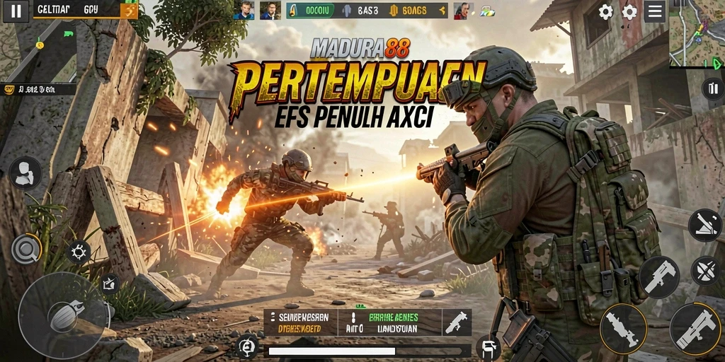 Gameplay mendebarkan dalam <strong>MADURA88</strong> dengan pertempuran FPS yang intens.