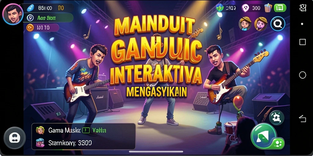 Tangkapan layar gameplay MAINDUIT dengan visual yang menarik dan interaktif.