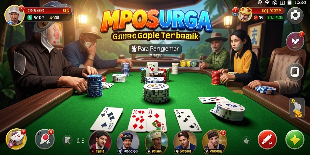 Tampilan gameplay Gaple yang seru dan interaktif.