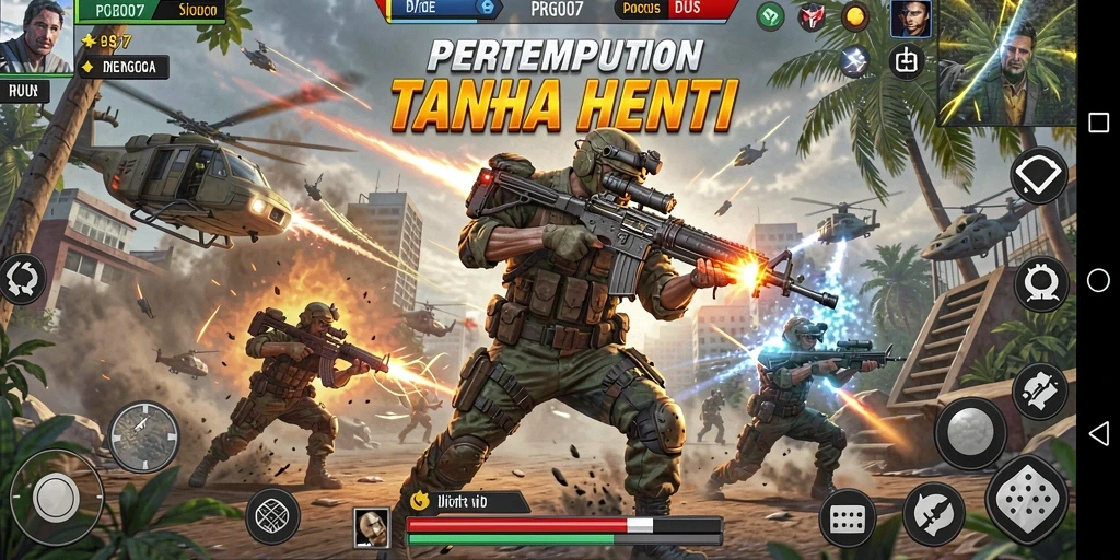 Gameplay seru dengan aksi pertempuran yang mendebarkan.