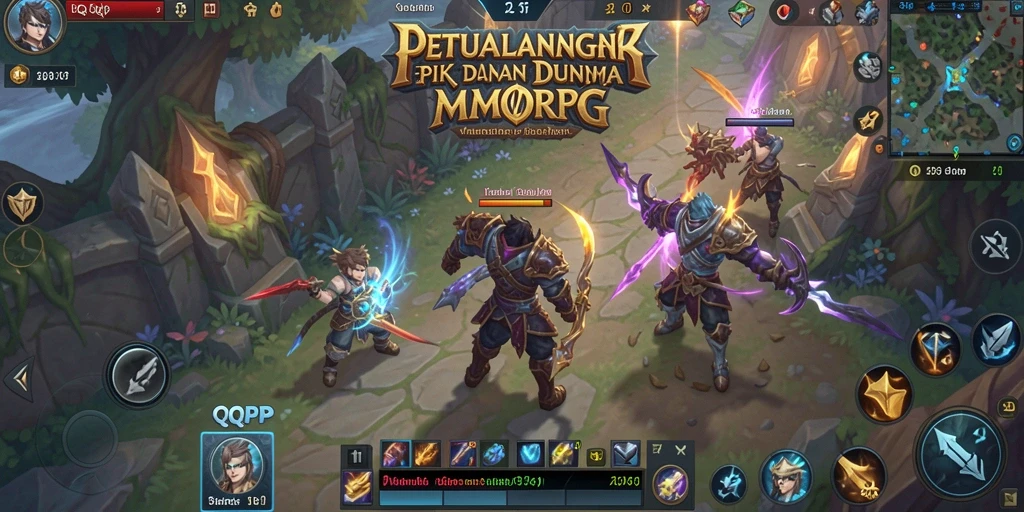 Tampilan gameplay menakjubkan dalam dunia MMORPG QQRP.