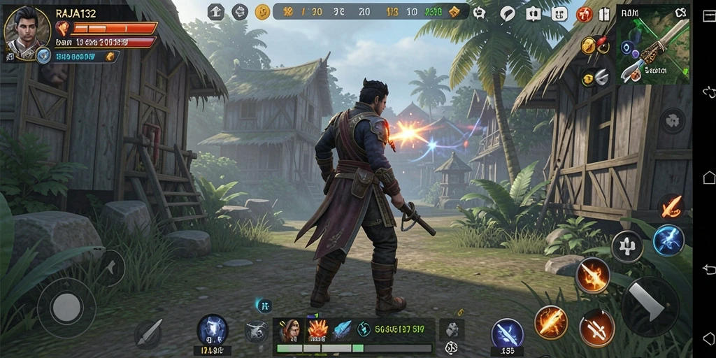 Tampilan gameplay RAJA132 yang menarik dan interaktif.