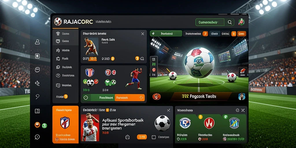 Tampilan menarik dari gameplay RAJACORC pada platform Sportsbook.