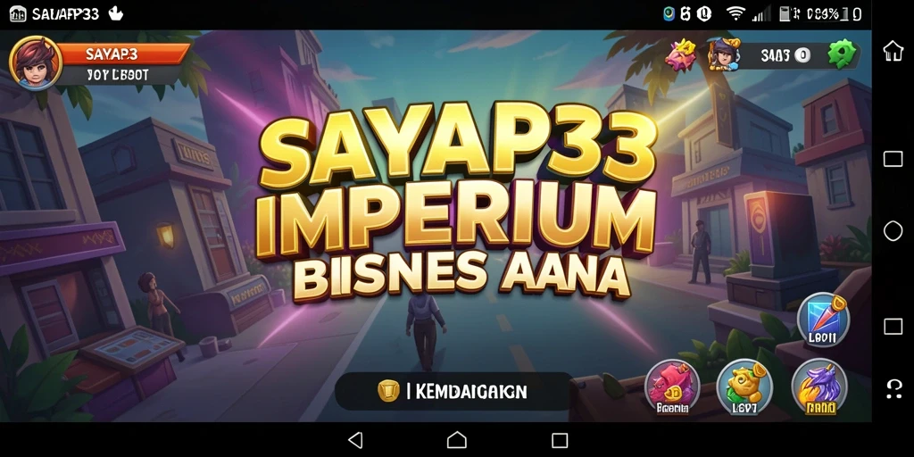 Tampilan gameplay yang menarik dari SAYAP33 dengan manajemen bisnis.