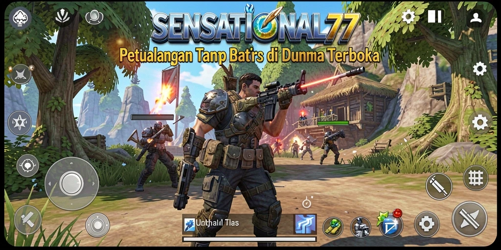 Screenshot gameplay SENSATIONAL77 dengan petualangan Open World yang menakjubkan.