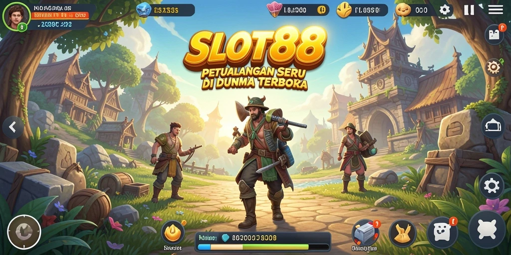 Gameplay SLOT88 yang menampilkan eksplorasi dunia terbuka yang menakjubkan.