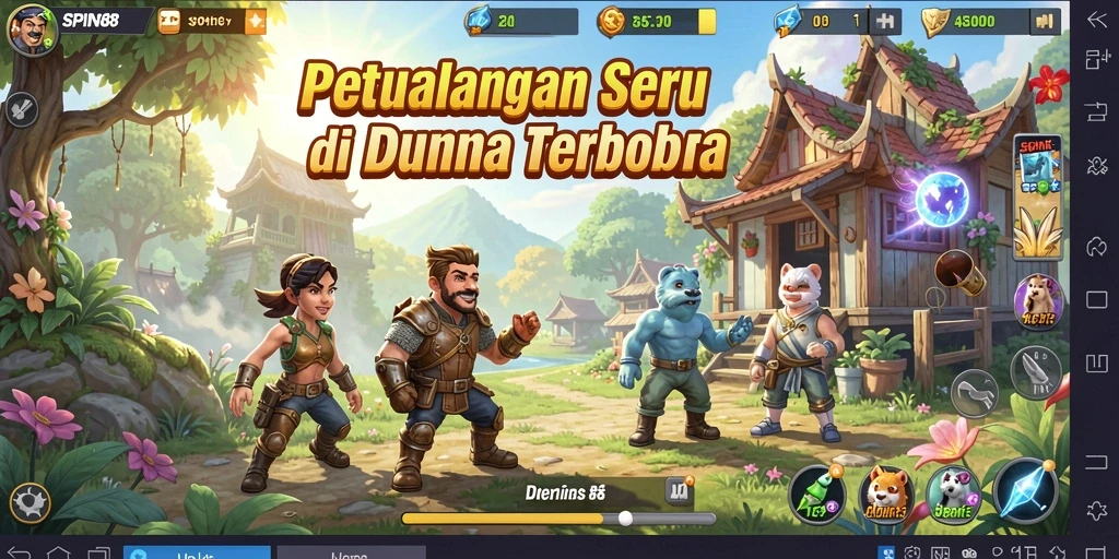 Tampilan gameplay SPIN88 yang menarik dengan eksplorasi Open World.