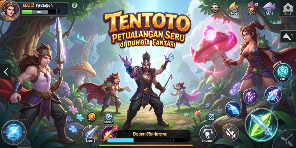 Tampilan gameplay <strong>TENTOTO</strong> di dunia petualangan yang menakjubkan.