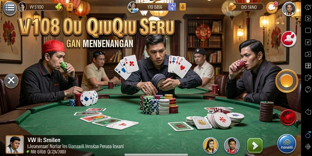 Tampilan gameplay QiuQiu yang seru dan mengasyikkan.