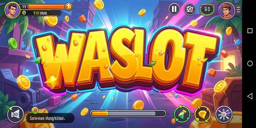 Tampilan gameplay seru dari WASLOT dalam aksi arcade.