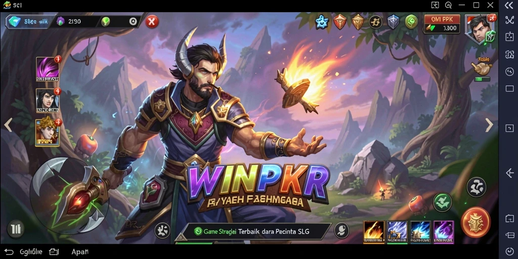 Tampilan gameplay SLG yang mengasyikkan di WINPKR.