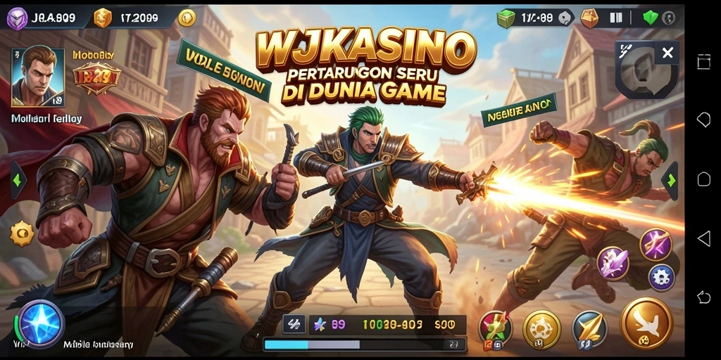 Tampilan gameplay WJKASINO yang menegangkan dan bersemangat.